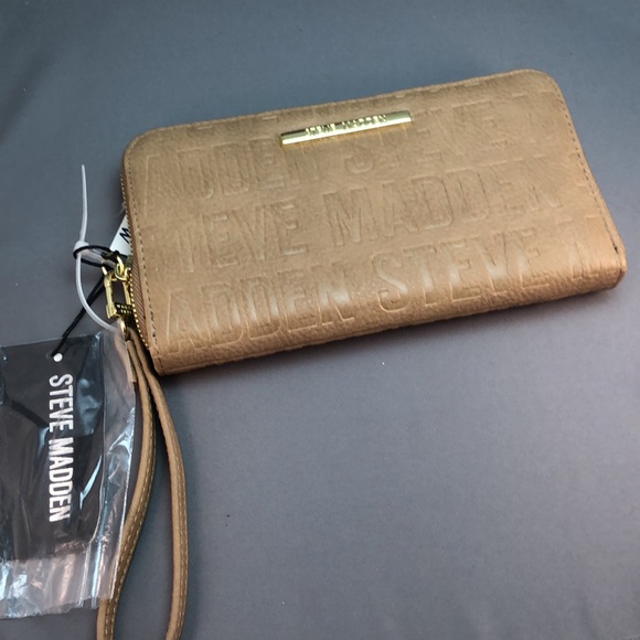 Steve Madden Zip around logo Wallet taupe - Picture 6 of 16